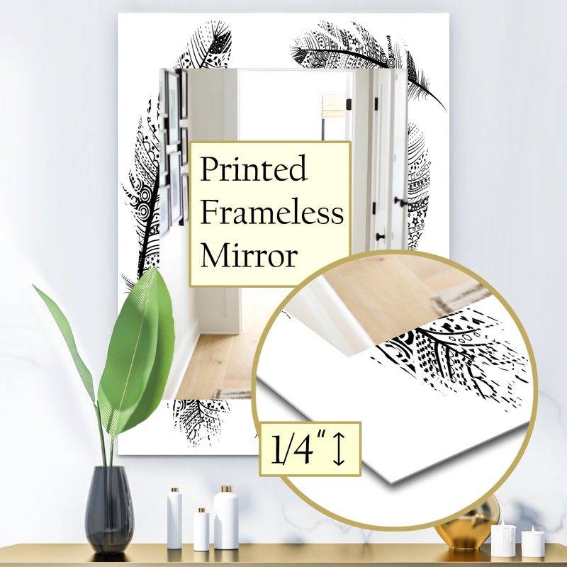 Miroir de salle de bain/meuble-lavabo plumes 28, H 24 po x l 32 po