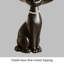 Décoration de luxe et frugale en forme de chat noir chanceux