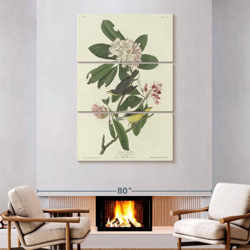 Brampt Canada Warbler, 74" H x 48" W