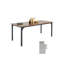 Table de salle à manger rectangulaire en bois 71 pouces pour 6 à 8 personnes (table seulement)
