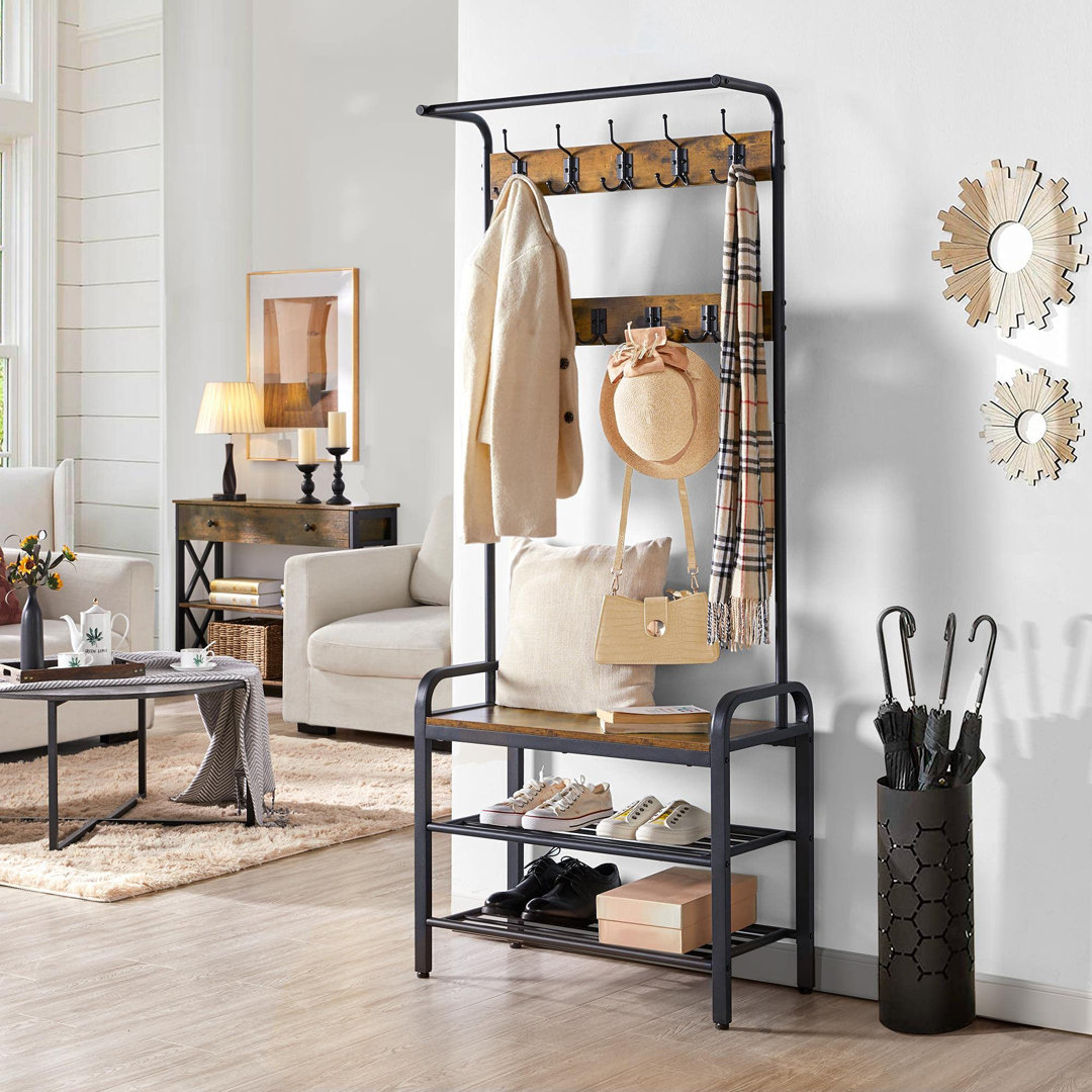 Freestanding Coat Stand with Storage