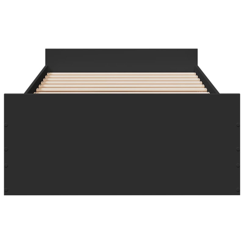 Peltz Bed, Black, Small Single (2'6)