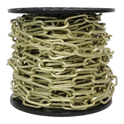 Flat Decorative Steel Twist Rope Link Fixture Chain or Chain Break 82 Feet