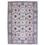 Hand Knotted Wool Area Rug in Silver
