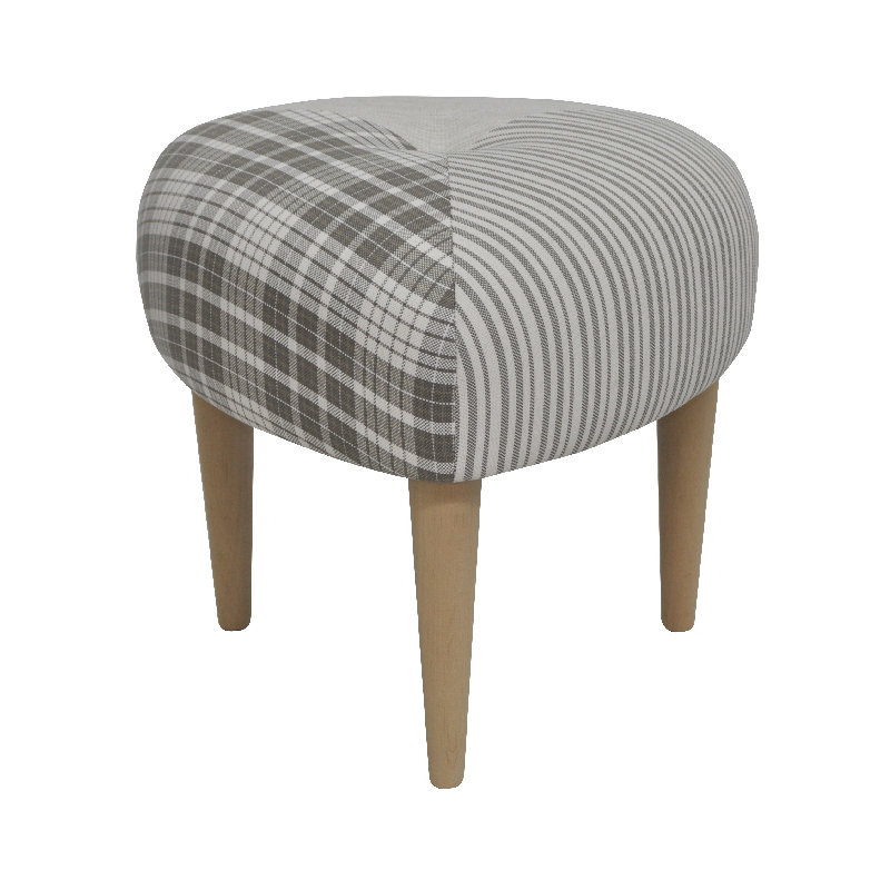 Solid + Manufactured Wood Accent Stool