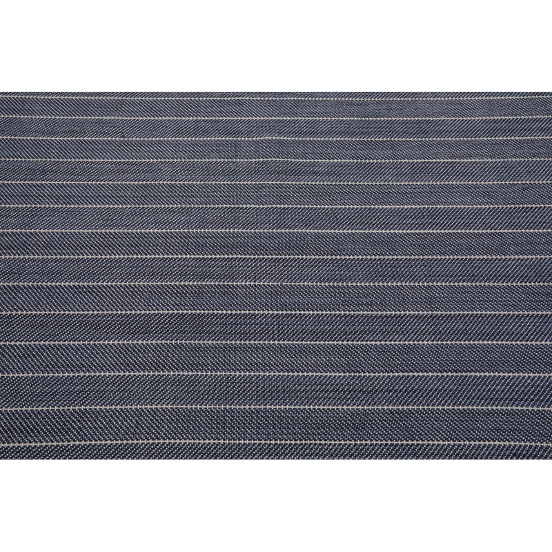 Tapis bleu marine en laine tissé à la main et à plat de la Nouvelle-Zélande, Rectangulaire 9 pi x 11 pi