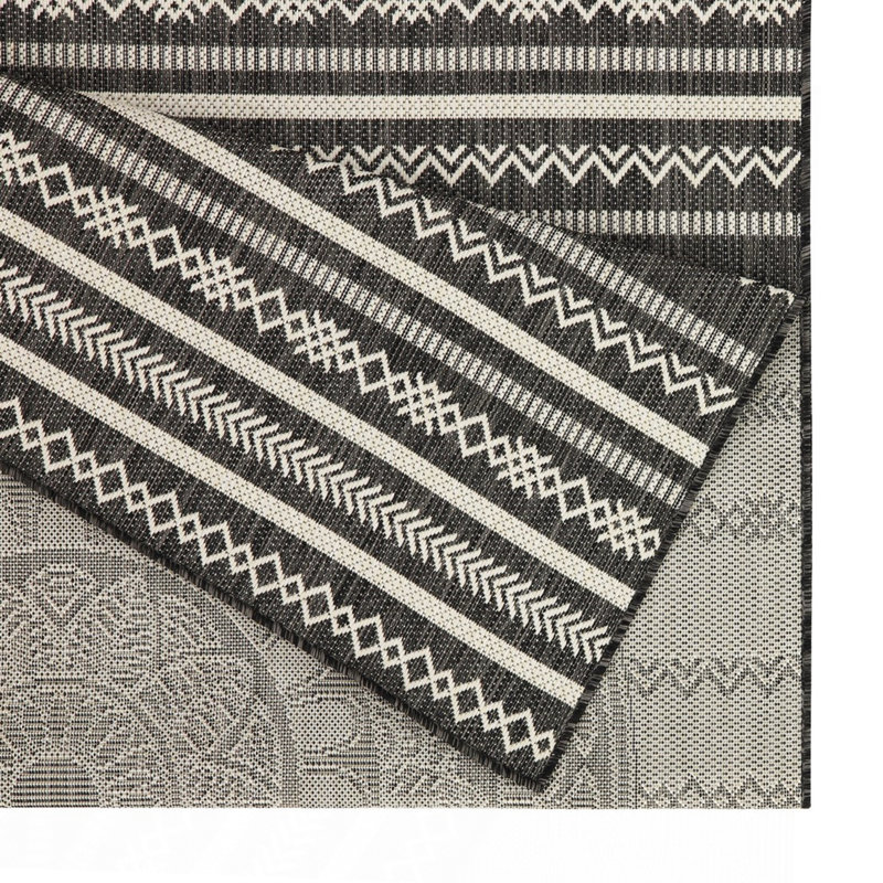 Anthracite Indoor/Outdoor Area Rug, Runner 2'7" x 7'3"
