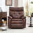 Olmead 35.8" W Top-Grain Genuine Leather Power Recliner-1464310776