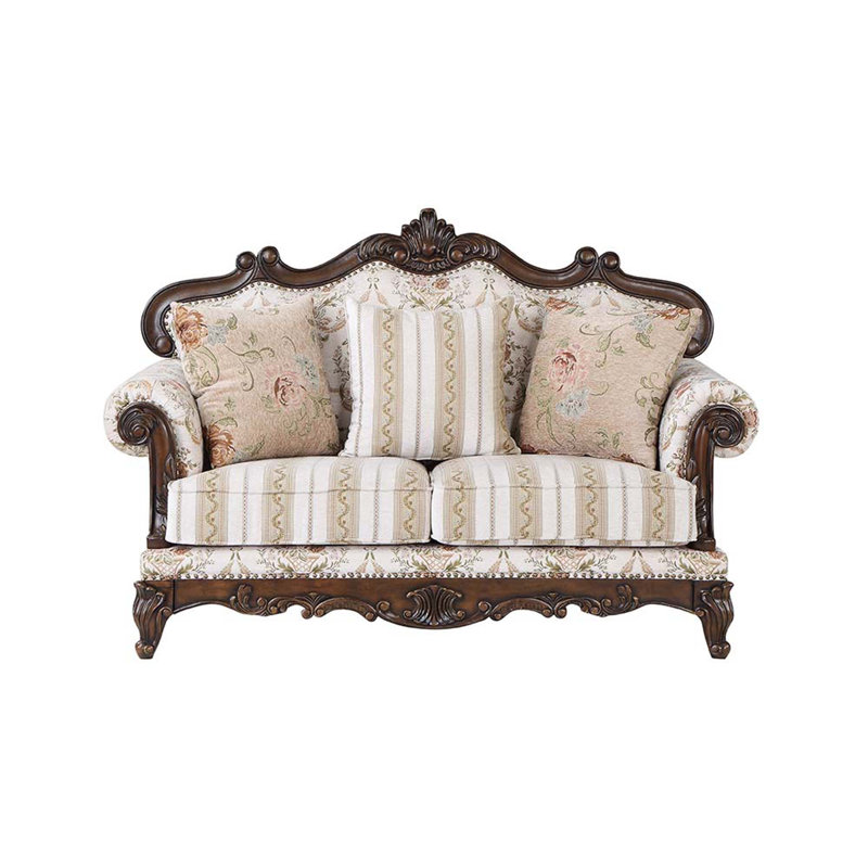 Causeuse Bennett en tissu beige