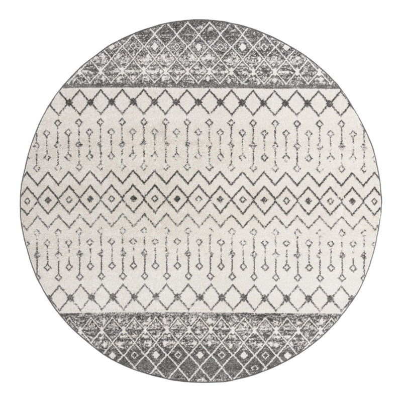 Somerville Geometric Indoor Rug, Round 10'