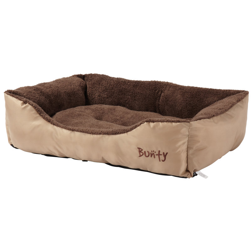 Bacup Polyester Pet Bed, Large (75 cm L x 58 cm W), Brown