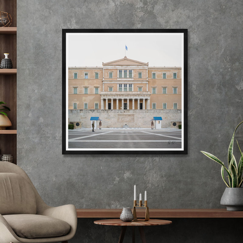 Standing Guard by Tim Klein - Picture Frame Photograph, Black, 40" H x 40" W x 1.5" D