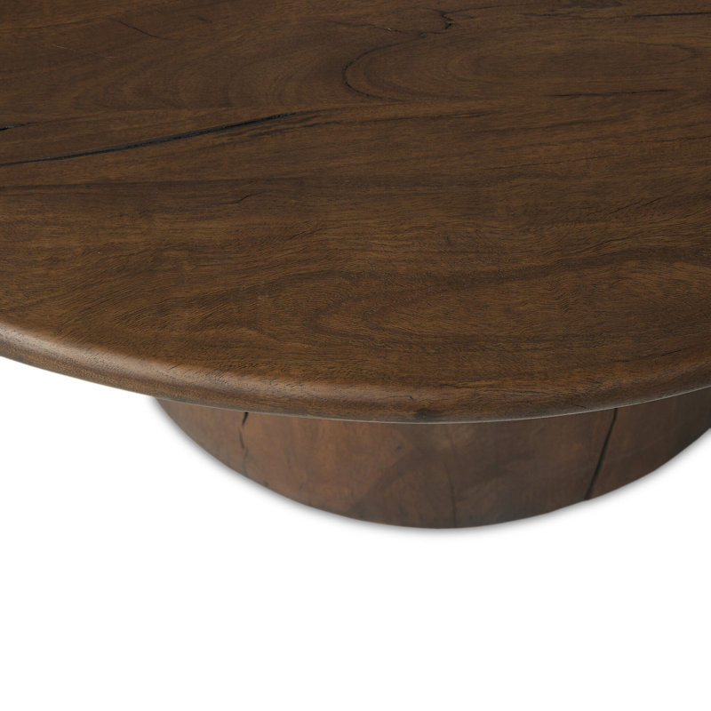 Stuart Marble Coffee Tables-White Calacatta Marble, Aged Belgium Bleach