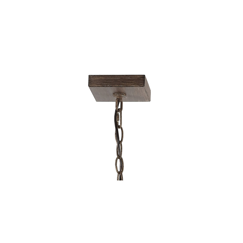 Luminaire suspendu rectangulaire 4 lumières Buryl