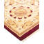 Tapis unique noué à la main Fateh Eclectic - bourgogne, 8 pi x 10 pi