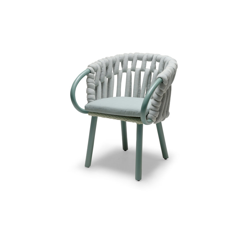Knit Outdoor Lounge Chair, Carrion Horison/Jade, Canvas Spa