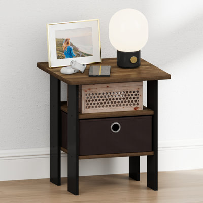 Tidur Bedside Table Nightstand with Bin Drawer