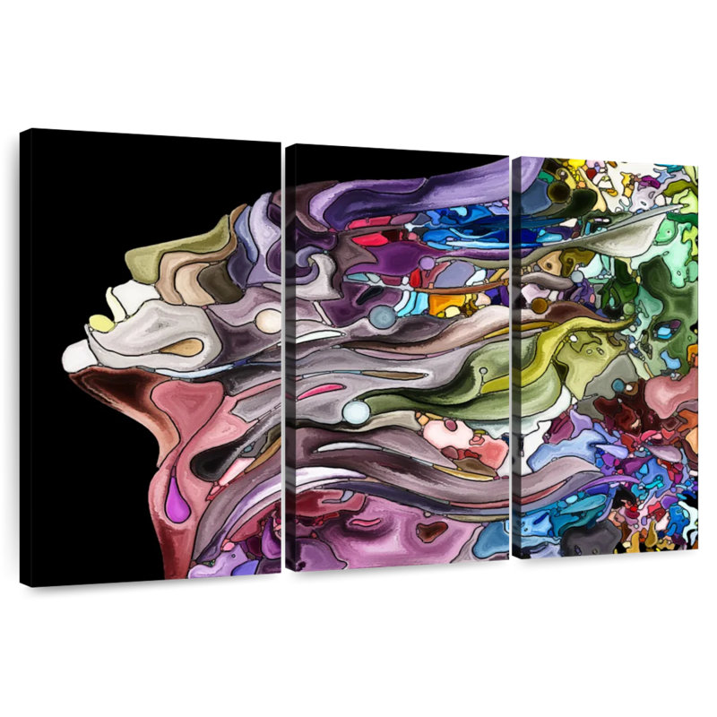 Profil abstrait Leisha, H 32 po x l 50 po
