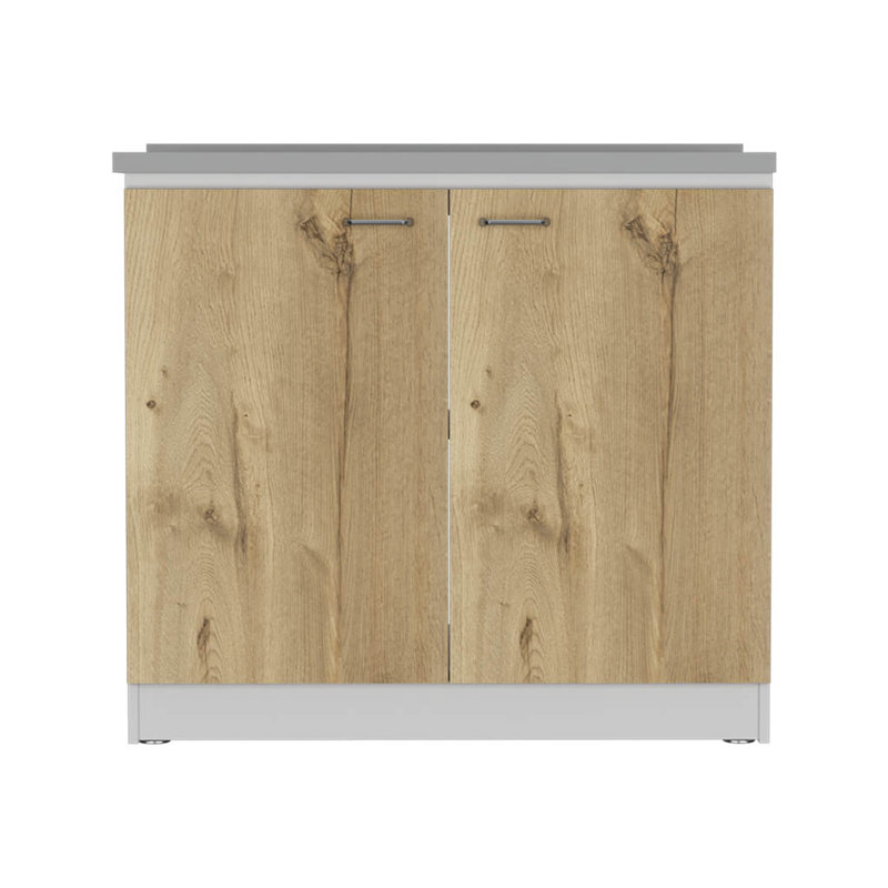 Évier utilitaire avec armoire, double porte et une tablette Napoles, Naturel