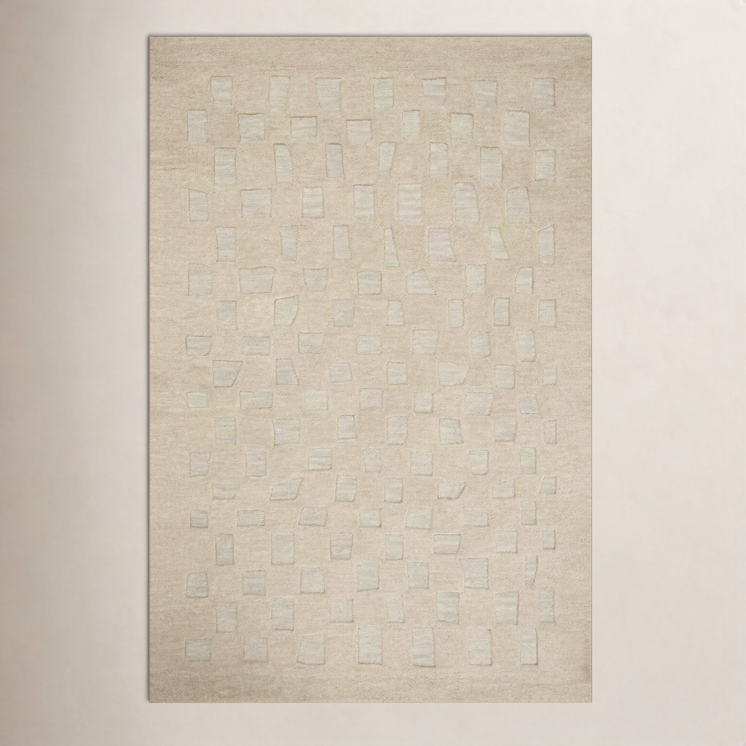 Leanne Ford x Loloi Craven Oatmeal Dove Rug, Rectangle 5' x 7'6"