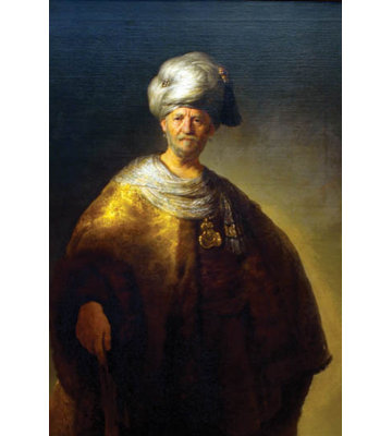 «The Noble Slav, Man in An Oriental costume» par Rembrandt Van Rijn, reproduction d'art sur toile