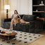 Canapé en velours côtelé avec assise profonde et coussin moelleux-959753588-937362216