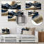 Golden Mountains and River - impression sans cadre-1490073307