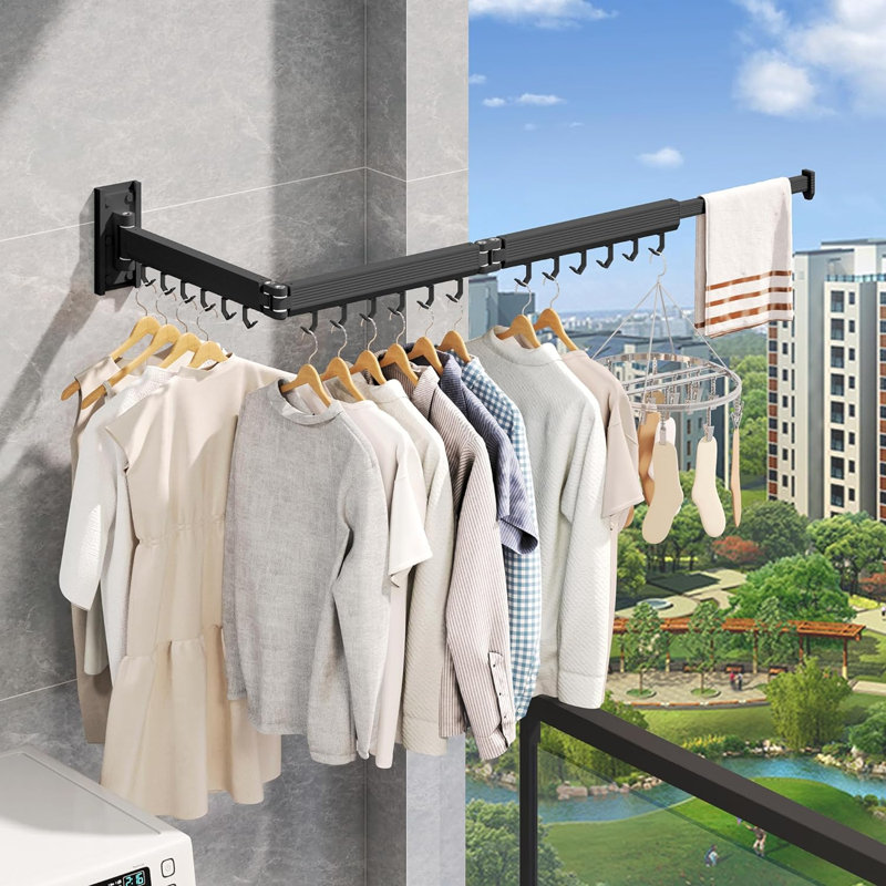Metal Foldable Wall-Mounted Drying Rack