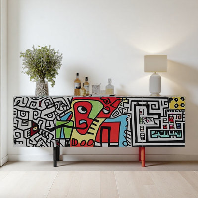 Simple and Creative Art Design TV Cabinet