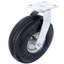 Roue pivotante pneumatique de 10 pouces, pneu 3.50-4, noir, ensemble de 2 pièces avec moyeu en acier et axe de 5/8 po d'alésage