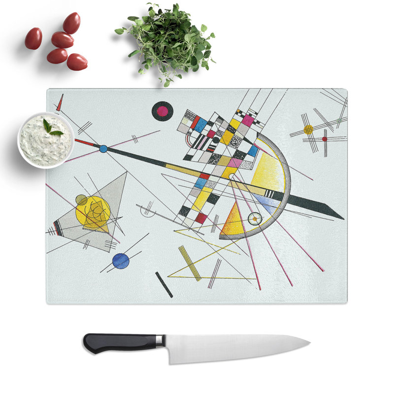 Delicate Tension by Wassily Kandinsky Chopping Board, 20cm W x 28.5cm L