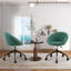 Orren Ellis - Ensemble de 2 chaises de bureau pivotantes réglables avec roulettes flexibles - bleu-1580934670