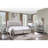 Commode 5 tiroirs Sliverfluff en miroir et champagne