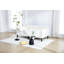 Lit de jour simple rembourré en velours beige, dossier capitonné nervuré, lit de jour au design somptueux et moderne, confort en mousse aux teintes riches