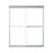 60" W x 74.75" H Frameless Rectangle Sliding Shower Kit with Towel Bar and Base Included-2062684480