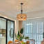Luminaire suspendu 19 po en corde de chanvre Boho