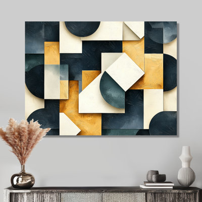 Dynamic Square Of Abstract Geometric Maze II - Modern Metal Wall Decor, Suprematism Metal Print