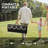 Reversible Outdoor RV Rug, 9' x 18', Lantern, Black & Grey
