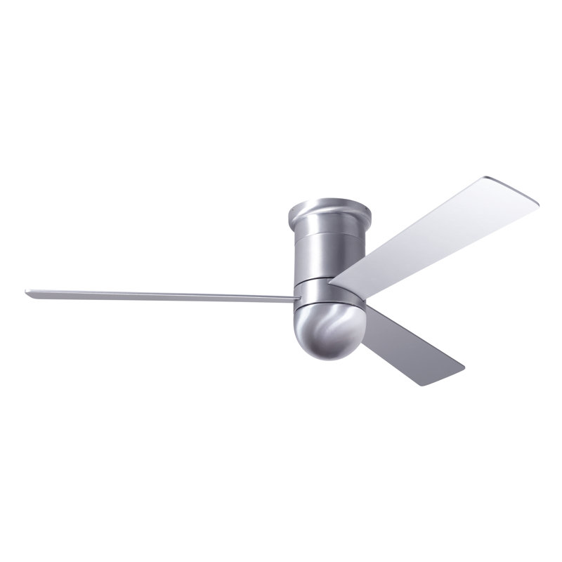 Cirrus 50'' Ceiling Fan, Wall Control, Aluminum, Gloss White