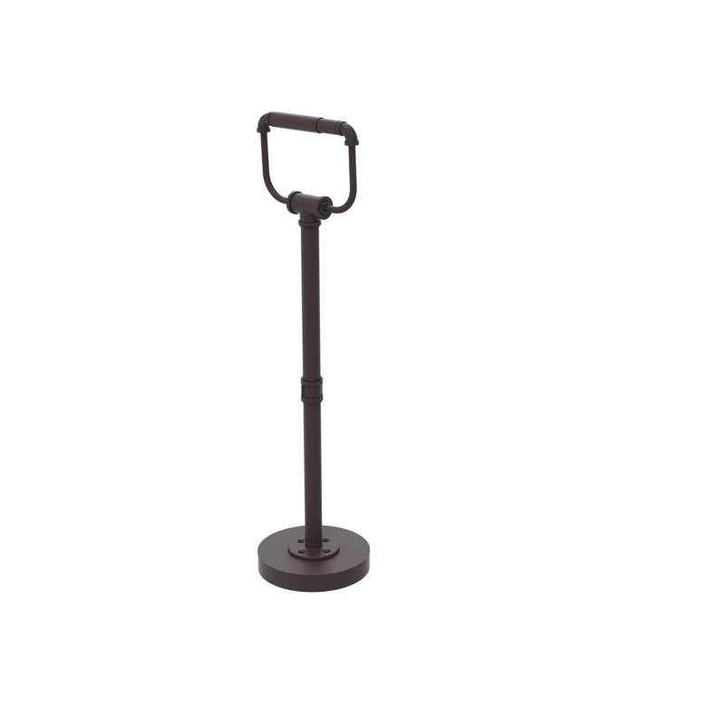 Porte-papier hygiénique sur pied Bayer, Bronze huilé