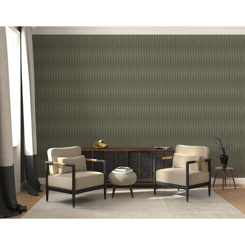 Kairos - Wallpaper by Sabrina Yvonne, Olive, Premium Paper