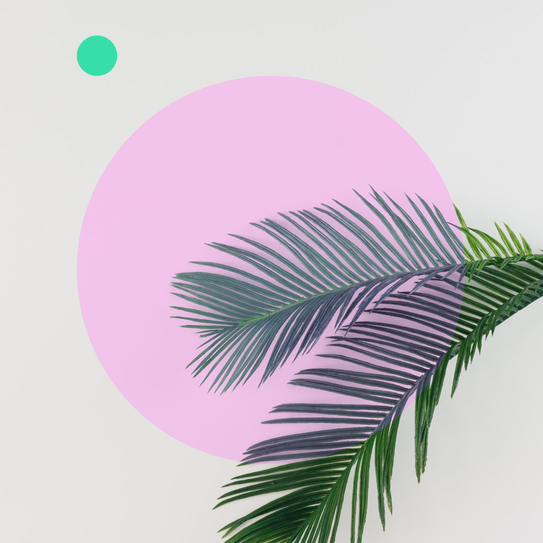 Tropical Palm Leaves - Wrapped Canvas Print