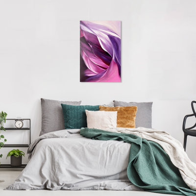 Violet Petals by Wynwood Studio - Wrapped Canvas Print