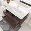Meuble-lavabo simple 35,75 po avec plateau en céramique Dimetra