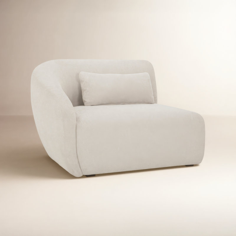 Anson Left Arm Facing Chair, Warm White
