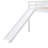 Loft Bed with Slide, Multifunctional Design, Full (White)