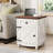 Farmhouse End Table, Side Table, Nightstand With Adjustable Shelf And Drawer