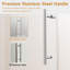Portes de douche et de baignoire peu encombrantes, verre d'acier 68-72 X 76, maison moderne