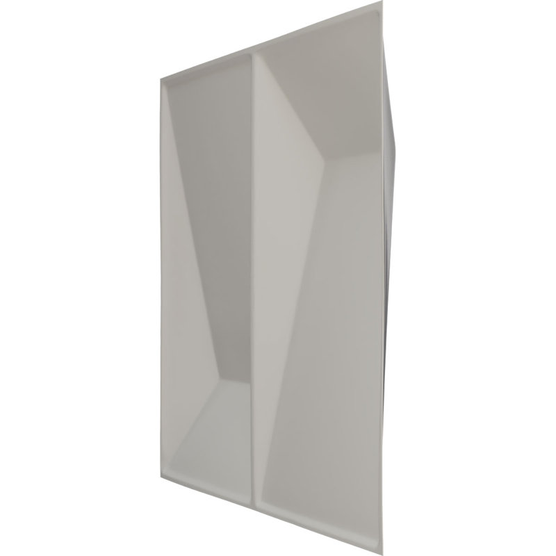 Panneau mural 3D décoratif Locke EnduraWall l 11 7/8 po x H 11 7/8 po, brume rustique métallique universelle (couvre 0,98 pi2)