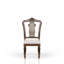 Chaise d'appoint à finition avec siège rembourré douillet, chaise traditionnelle à assise vibrante, style d'assise, bois massif et fabrication